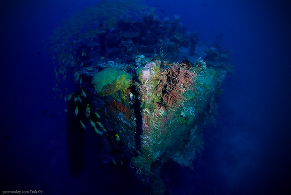 Deepest wreck in Truk - Katsuragisan Maru